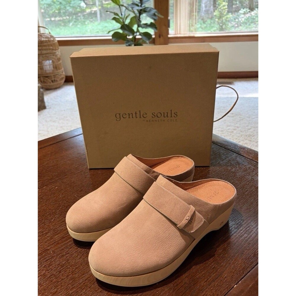 Gentle Souls by Kenneth Cole Henley Clog Mushroom Color Women’s Size 11M NIB